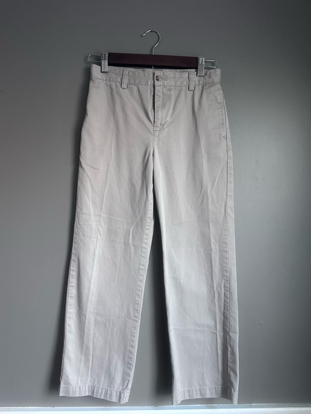 Vineyard Vines Boys Khaki Mid-Rise Pants – Size 12 | Light Tan